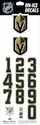 Numere pentru cască Sportstape  ALL IN ONE HELMET DECALS - LAS VEGAS GOLDEN KNIGHTS