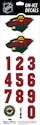 Numere pentru cască Sportstape  ALL IN ONE HELMET DECALS - MINNESOTA WILD