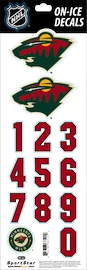 Numere pentru cască Sportstape ALL IN ONE HELMET DECALS - MINNESOTA WILD