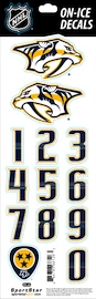 Numere pentru cască Sportstape ALL IN ONE HELMET DECALS - NASHVILLE PREDATORS