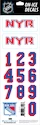 Numere pentru cască Sportstape  ALL IN ONE HELMET DECALS - NEW YORK RANGERS