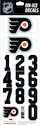 Numere pentru cască Sportstape  ALL IN ONE HELMET DECALS - PHILADELPHIA FLYERS