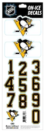 Numere pentru cască Sportstape ALL IN ONE HELMET DECALS - PITTSBURGH PENGUINS