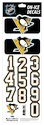 Numere pentru cască Sportstape  ALL IN ONE HELMET DECALS - PITTSBURGH PENGUINS - DARK HELMET