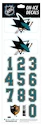 Numere pentru cască Sportstape  ALL IN ONE HELMET DECALS - SAN JOSE SHARKS