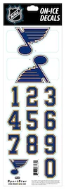 Numere pentru cască Sportstape ALL IN ONE HELMET DECALS - ST. LOUIS BLUES