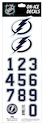 Numere pentru cască Sportstape  ALL IN ONE HELMET DECALS - TAMPA BAY LIGHTENING