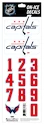 Numere pentru cască Sportstape  ALL IN ONE HELMET DECALS - WASHINGTON CAPITALS