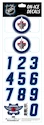 Numere pentru cască Sportstape  ALL IN ONE HELMET DECALS - WINNIPEG JETS