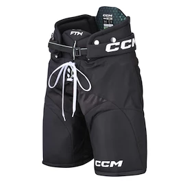 Pantaloni de hochei CCM FTWomen Velcro Black Junior