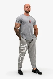 Pantaloni de trening pentru bărbați Nebbia Beast Mode On iconic sweatpants 186 grey