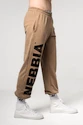 Pantaloni de trening pentru bărbați Nebbia  Gym Sweatpants Baggy Style GYM BRO Light Brown