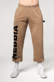 Pantaloni de trening pentru bărbați Nebbia Gym Sweatpants Baggy Style GYM BRO Light Brown