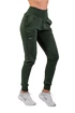 Pantaloni de trening pentru femei Nebbia  High-Waist Loose Fit Sweatpants "Feeling Good" 409 dark green