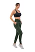 Pantaloni de trening pentru femei Nebbia  High-Waist Loose Fit Sweatpants "Feeling Good" 409 dark green XS