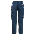 Pantaloni pentru bărbați Jack Wolfskin  Overland Zip Away Thunder Blue