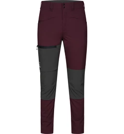 Pantaloni pentru femei Haglöfs Lite Slim Dark Red/Grey