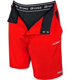 Pantaloni scurți de ciclism pentru bărbați Force Blade MTB red