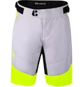 Pantaloni scurți de ciclism pentru bărbați Force  Storm grey/yellow S