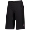 Pantaloni scurți de ciclism pentru femei Scott  Trail Contessa Sign w/Pad Black/Nitro Purple