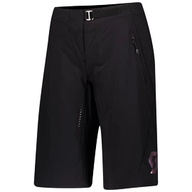 Pantaloni scurți de ciclism pentru femei Scott Trail Contessa Sign w/Pad Black/Nitro Purple