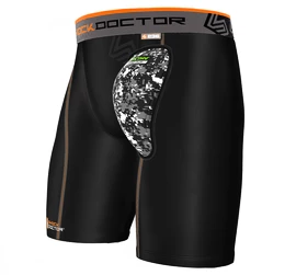 Pantaloni scurți de compresie cu suspensor (jockstrap) Shock Doctor AirCore Hard Cup Youth