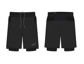 Pantaloni scurți pentru bărbați Inov-8 Trailfly Ultra 7" 2in1 Short Black