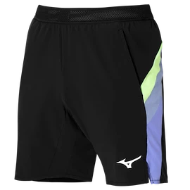 Pantaloni scurți pentru bărbați Mizuno Release 8 in Amplify Black/Techno Green