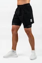 Pantaloni scurți pentru bărbați Nebbia Performance+ Compression 2in1 shorts black