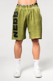 Pantaloni scurți pentru bărbați Nebbia Washed-off Gym Sweatshorts NO BS Light Green