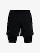 Pantaloni scurți pentru bărbați Under Armour  LAUNCH 5'' 2-IN-1 SHORT-BLK