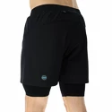 Pantaloni scurți pentru bărbați UYN  RUNNING EXCELERATION OW PERFORMANCE 2IN1 SHORT Black