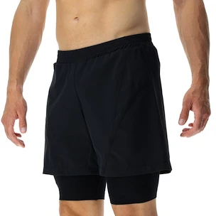 Pantaloni scurți pentru bărbați UYN  RUNNING EXCELERATION OW PERFORMANCE 2IN1 SHORT Black