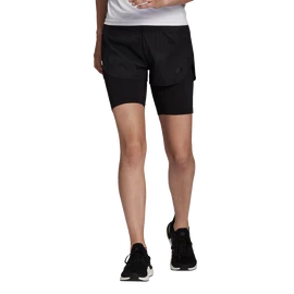 Pantaloni scurți pentru femei adidas Run Fast 2in1 Shorts Black