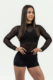 Pantaloni scurți pentru femei Nebbia Intense Women's Compression High Waist Shorts Leg Day 832 Black