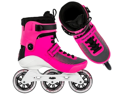 Patine cu rotile pentru femei Powerslide  Swell Electric Pink 100 Trinity