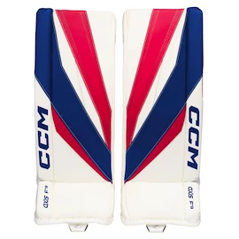 Plăcuțe pentru portari CCM Axis F9 White/Red/Blue Intermediate