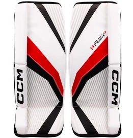 Plăcuțe pentru portari CCM YTflex 3 White/White/Red/Black Youth