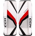 Plăcuțe pentru portari CCM YTflex 3 White/White/Red/Black Youth 22 inch