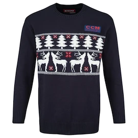 Pulover pentru bărbați CCM Holiday Ugly Sweather Navy