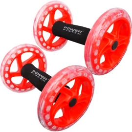 Roată de exerciții Power System Posilovací Kolečko Twin Core Ab Wheels