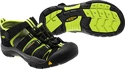 Sandale pentru copii Keen  Newport H2 K Black/Lime Green