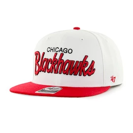 Șapcă pentru bărbați 47 Brand NHL Chicago Blackhawks Crosstown Script Two tone ’47 CAPTAIN