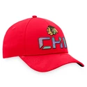 Șapcă pentru bărbați Fanatics  Authentic Pro Locker Room Structured Adjustable Cap NHL Chicago Blackhawks