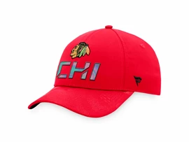 Șapcă pentru bărbați Fanatics Authentic Pro Locker Room Structured Adjustable Cap NHL Chicago Blackhawks