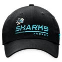 Șapcă pentru bărbați Fanatics  Authentic Pro Locker Room Unstructured Adjustable Cap NHL San Jose Sharks