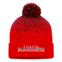 Șepci de iarnă Fanatics Iconic Gradiant Iconic Gradiant Beanie Cuff with Pom Chicago Blackhawks