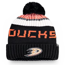 Șepci Fanatics Pro Rinkside Goalie Beanie Pom Knit NHL Anaheim Ducks