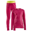 Set lenjerie termică pentru copii Craft  Core Warm Baselayer Junior pink  110 cm