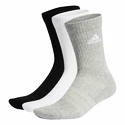 Șosete adidas  Cushioned Crew Socks 3 Pairs Grey/White/Black